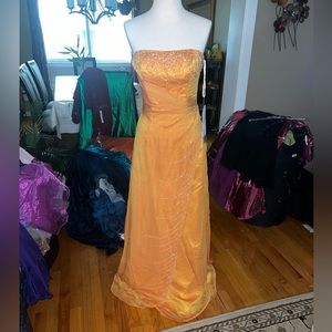Light orange formal gown